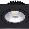 LED-Einbaustrahler 6W 2700K 85mm 60° quadratisch verstellbar schwarz - led4615