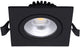LED-Einbaustrahler 6W 2700K 85mm 60° quadratisch verstellbar schwarz - led4615