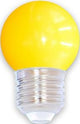 LED-Kugellampe E27 gelb 1W - led0154