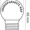 LED-Kugellampe E27 matt extra warmweiß 1W - LED0148