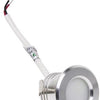 LED-Mini-Einbaustrahler 1,5 W 2700 K 37 mm 60° rund feststehend aus geschliffenem Stahl – led4632