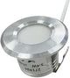 LED-Mini-Einbaustrahler 1,5 W 2700 K 37 mm 60° rund feststehend aus geschliffenem Stahl – led4632