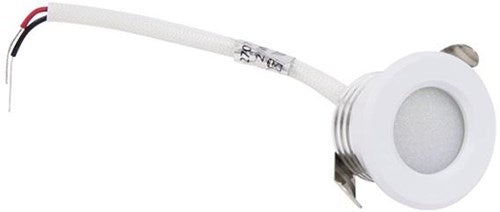 LED-Mini-Einbaustrahler 1,5 W 2700 K 37 mm 60° rund fest weiß – led4630