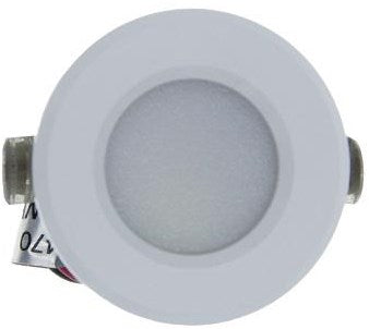 LED-Mini-Einbaustrahler 1,5 W 2700 K 37 mm 60° rund fest weiß – led4630
