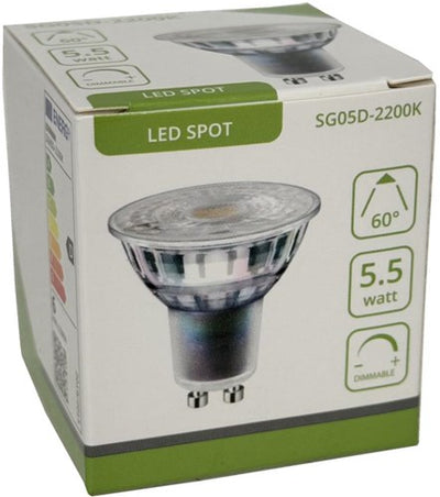 LED-Spot gu10 230 V 5,5–50 W 60 g 2200 K dimmbar – led0680