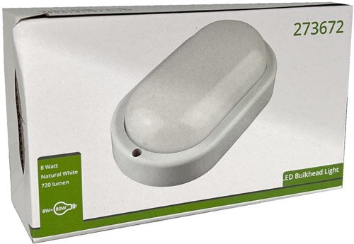 LED-Wandleuchte 8 W, oval, weiß 4000 K – 5082100