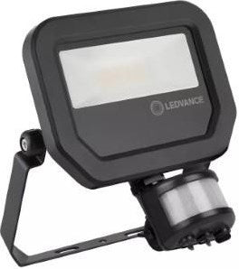 Ledvance LED-Bauleuchte 10 W 3000 K Schwarz + Sensor – 5017550