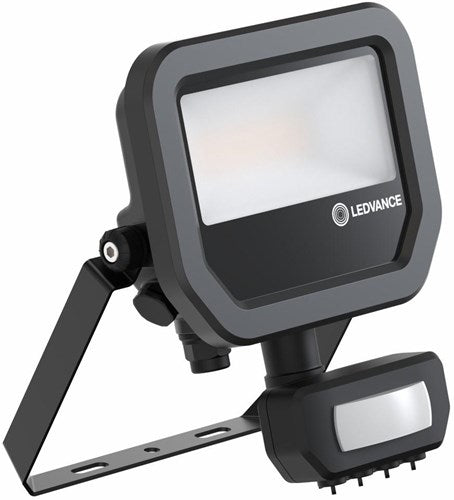 Ledvance LED-Bauleuchte 10 W 4000 K Schwarz + Sensor – 5017551