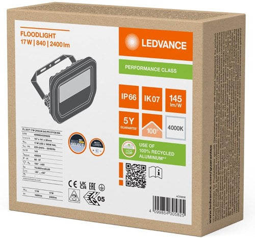 Ledvance LED-Bauleuchte 20 W 4000 K Schwarz – 5017511