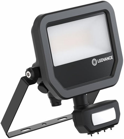 Ledvance LED-Bauleuchte 20 W 4000 K Schwarz + Sensor – 5017561