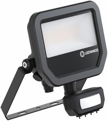 Ledvance LED-Bauleuchte 20 W 4000 K Schwarz + Sensor – 5017561