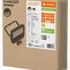 Ledvance LED-Bauleuchte 50 W 3000 K Schwarz + Sensor – 5017580