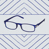 Spectrum Spectrum Lesebrille Matte Blau rechteckig 2.00