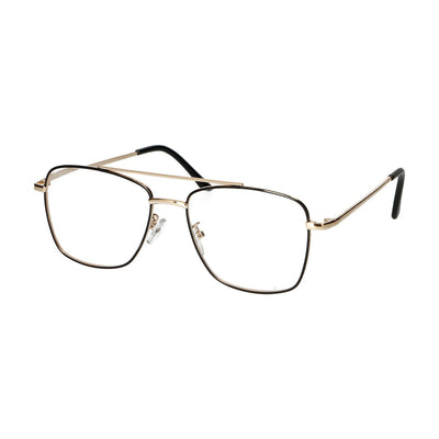 Spectrum Spectrum Lesebrille Vintage Pilot Metall Gold Schwarz 1.00