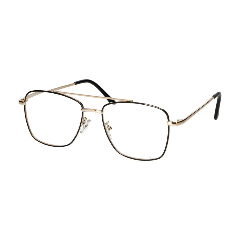 Spectrum Spectrum Lesebrille Vintage Pilot Metal Gold Schwarz 2.50