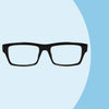 Spektrum -Lesebrille Schwarze Assorti rechteckig