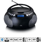 Lenco tragbares Radio CD MP3 mit USB und Bluetooth schwarz - SCD-331bk