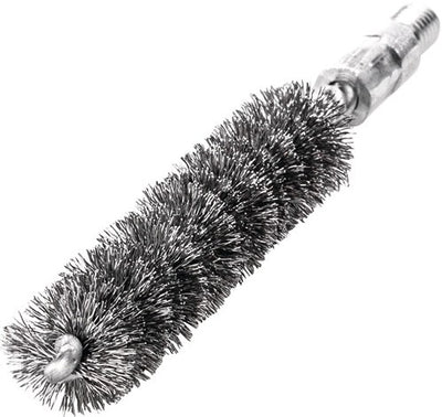 Lessmann Pfeifenbürste | Länge 115 mm d. 16mm | Stahldraht gewellt | Einlagelänge 80 mm | 1 Stück - 500316 500316a