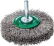 Lessmann Rundbürste | D. 50 mm Schaft 6 mm Drahtstärke 0,3 mm | Edelstahl 11 mm 15.000 U/min | max. Drehzahl 15000 min-¹ | 1 Stück - 415362 415362