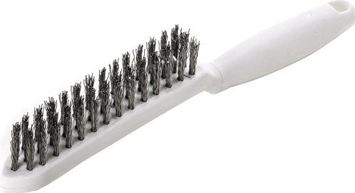 Lessmann-Drahtbürste | Länge 285 mm | 0,35 mm gewellter Edelstahldraht | 3-reihig | 1 Stück - 185431 185431
