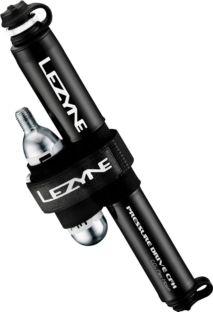 Lezyne CNC Pressure Drive CFH Minipumpe schwarz – glänzend