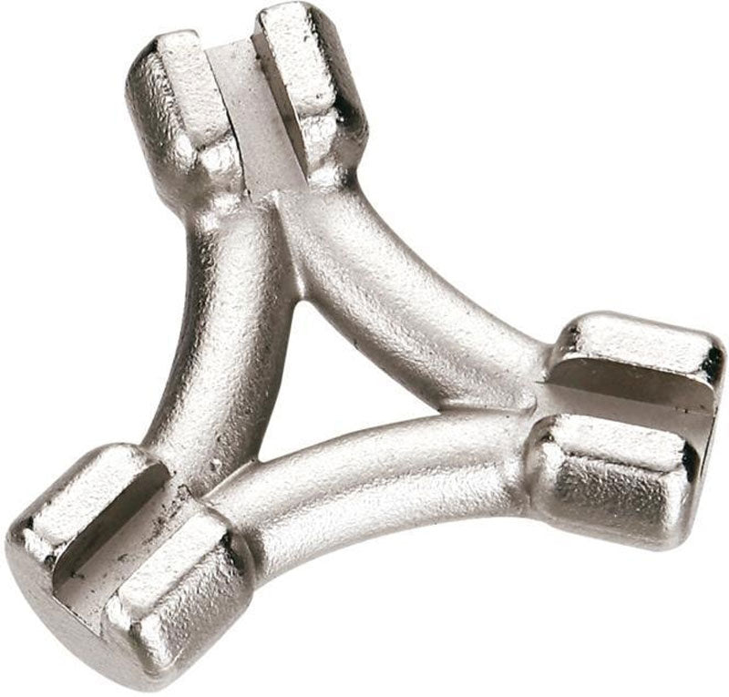 Lezyne CNC-Speichenschlüssel 3,22 3,3 3,45 mm Silber