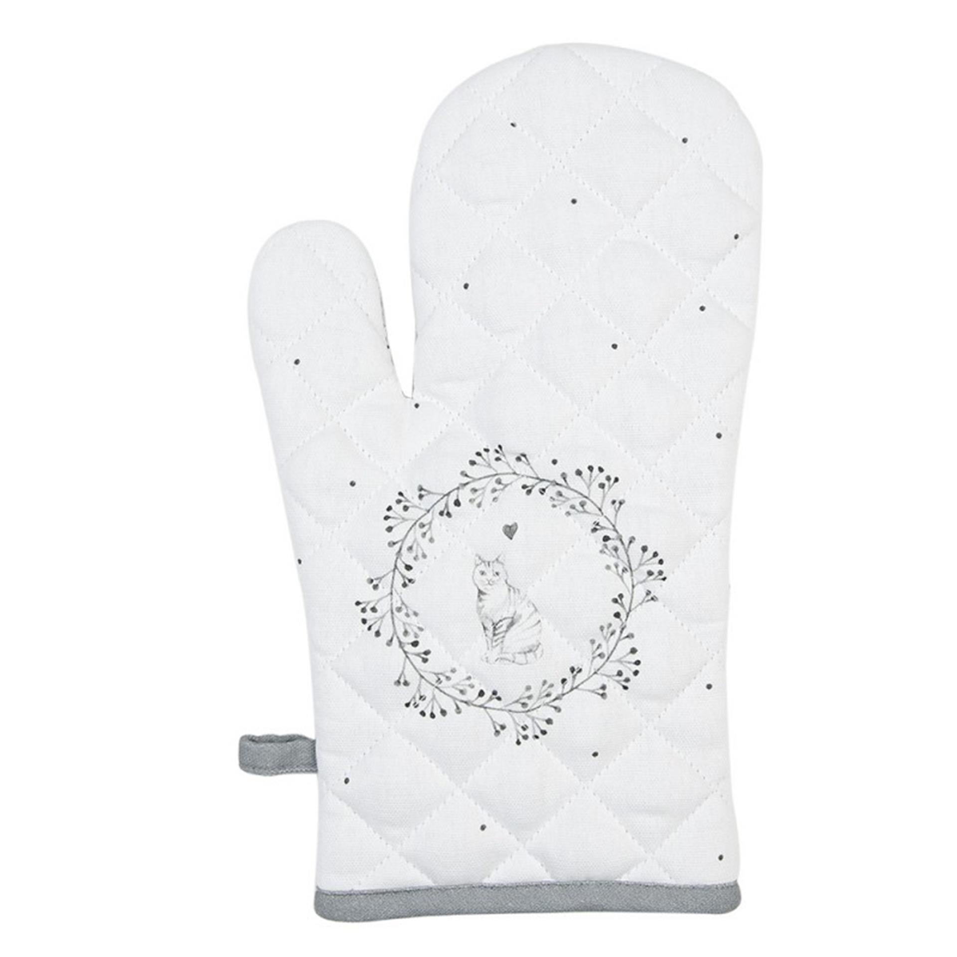 Clayre Eef Ofenhandschuh Katze 18x30cm