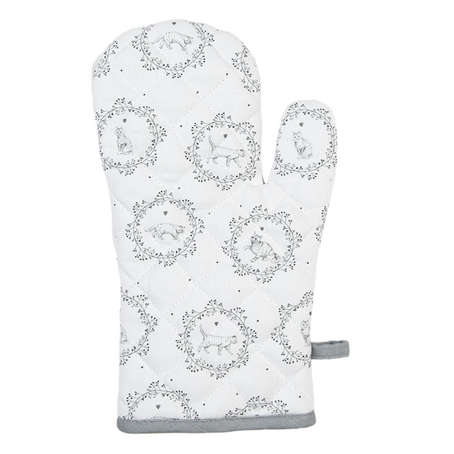 Clayre Eef Ofenhandschuh Katze 18x30cm
