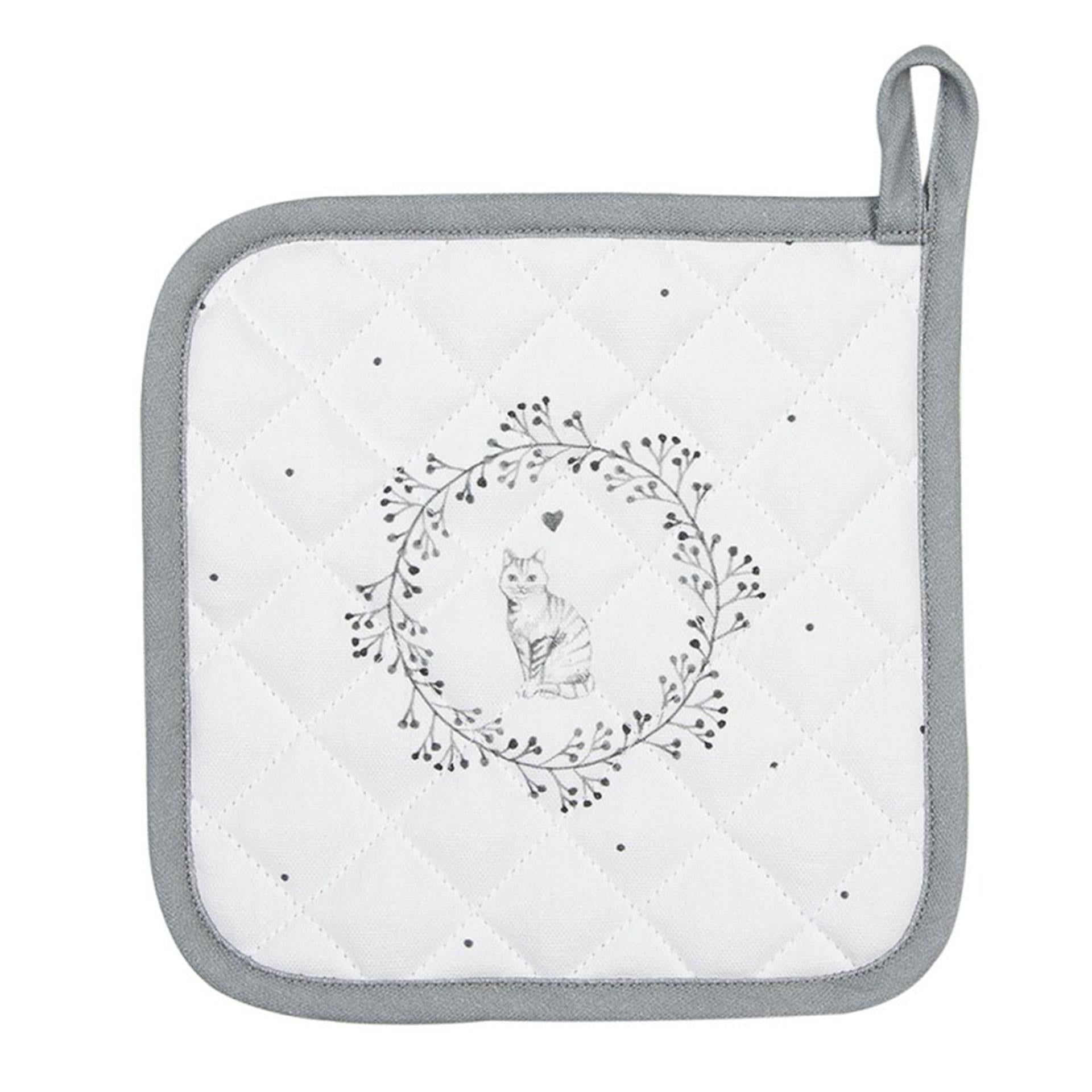 Clayre Eef Topflappen Katze 20x20cm