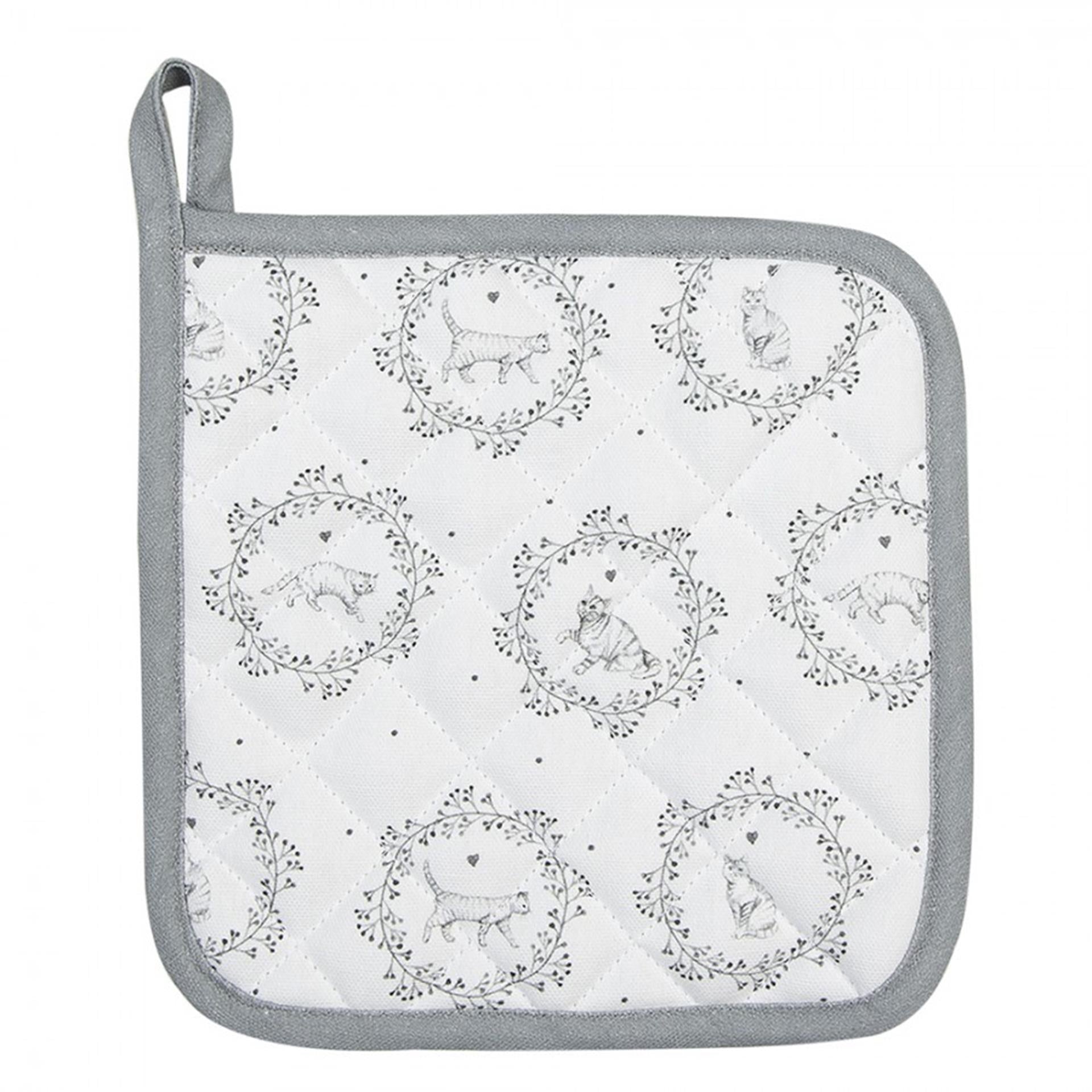 Clayre Eef Topflappen Katze 20x20cm
