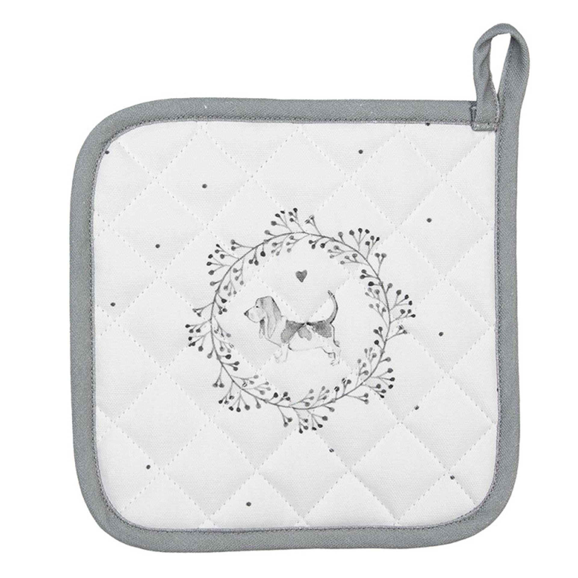Clayre Eef Topflappen Hund 20x20cm