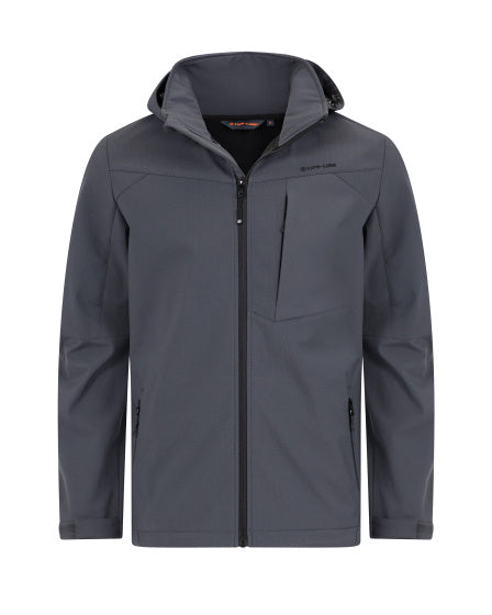 Lebenslinie Murray Softshell Jacke Männer grau Größe 4xl