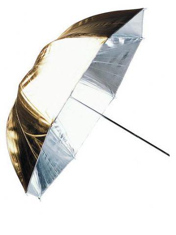 Linkstar Blitzschirm PUK-84GS Silber Gold 100 cm (wendebar)