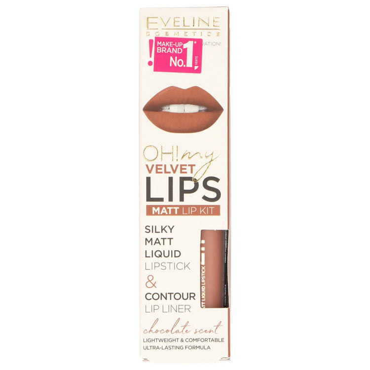 Eveline Eveline Oh! Meine Lippen sei seidige Matt Liquid Lip Kit Nr. 14 Choco -Trüffel