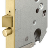 Lippen 2135 Türschloss | dm55mm | pc57mm | Frontplatte Messing 18x153mm abgerundet | Schließblech spt2131s | dr 1+3 2+4 - a000325617