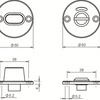 Lippen, die um die Rosette passen | rund | frei besetzt | gebürsteter Edelstahl | Türstärke 40 mm und 54 mm – 10020954