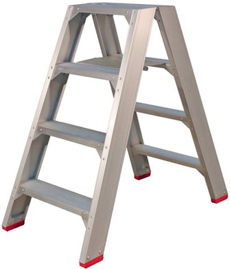 Kleine Jumbo-Industrietreppe Superpro – 2x4 Stufen mit Halterung – 4741000204