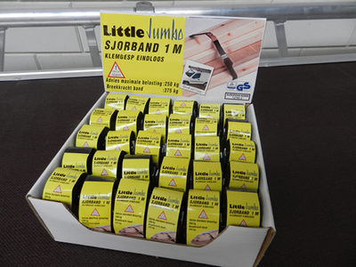 Kleiner Jumbo-Zurrgurt | 25mm | Schnalle | schwarz | 1,0m | endlos - 1825200100