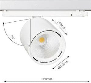 Lival LED-Schienenstrahler 3-phasig 34 W 4000 K weiß 30 g Lival Cafeteria – 5050614