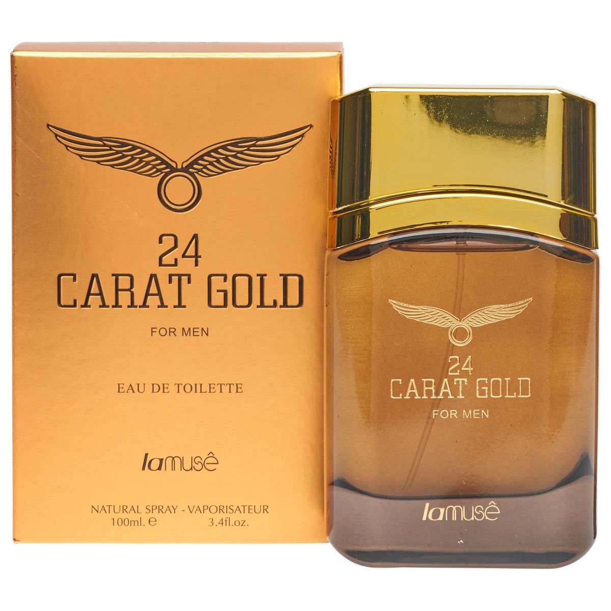 Lamusê Lamuse Eau de Toilette Spray Men 24 Karat Gold 100ml