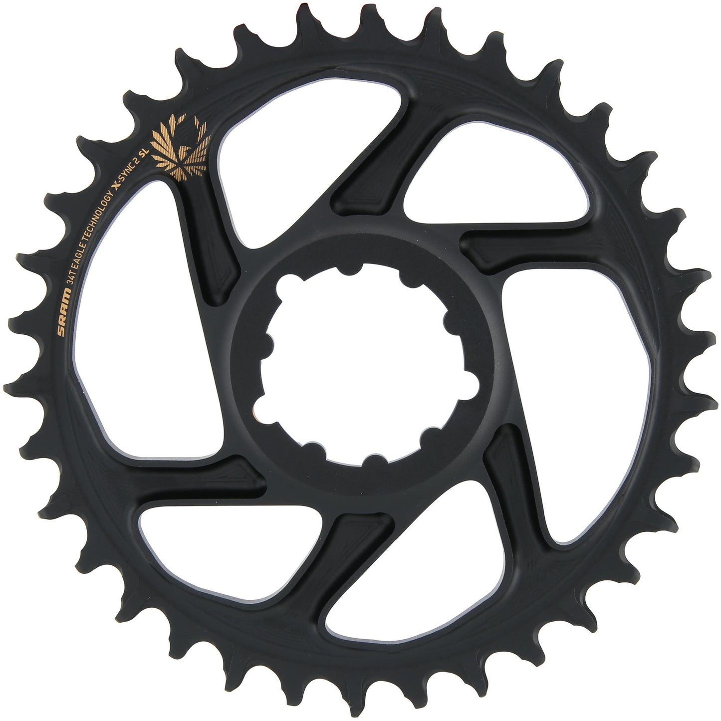 SRAM-Kettenring X-Sync2 SL 34 Zähne Alu Gold