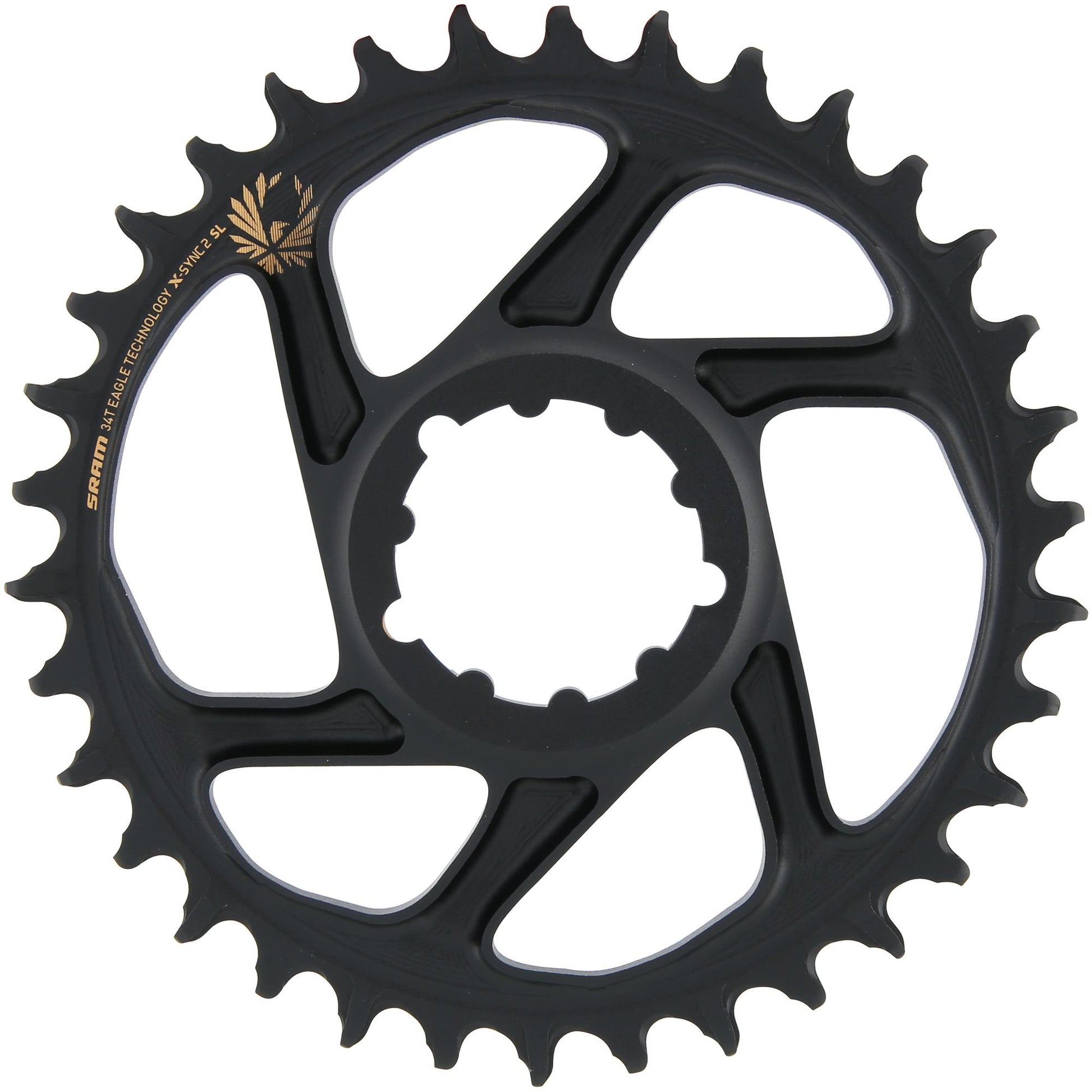 SRAM-Kettenring X-Sync2 SL 34 Zähne Alu Gold
