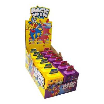 Lustiger Bonbonlutscher mit Pulver und flüssigem Bonbon (12x 61gr)