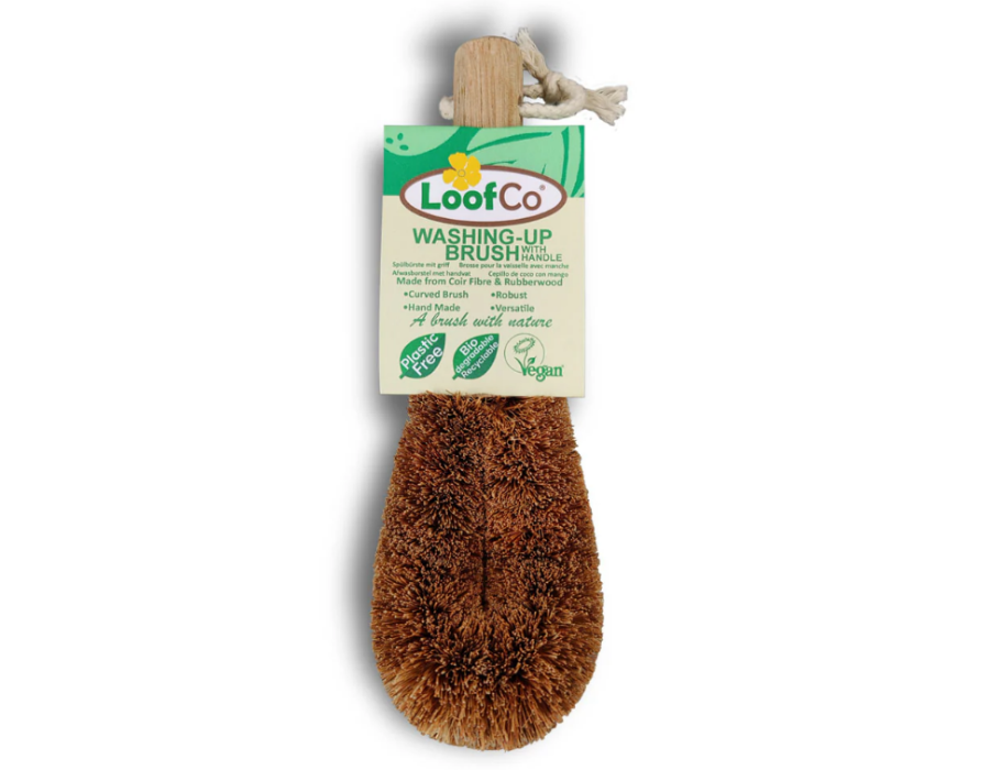 Loofco Waschen -up -Pinsel mit Kokosnuss