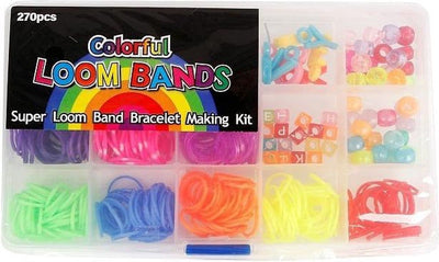 Bongers Spielzeug farbenfrohe Webstuhlbänder heimlich, um Armbänder zu messen - 270 Papes