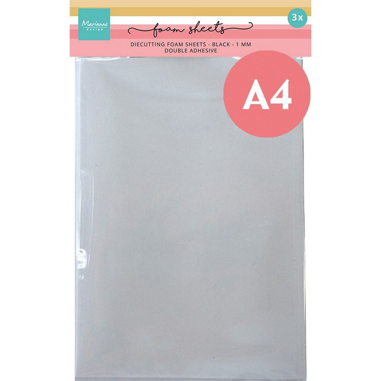Marianne Design • Schaumstoffplatten A4 schwarz 1mm
