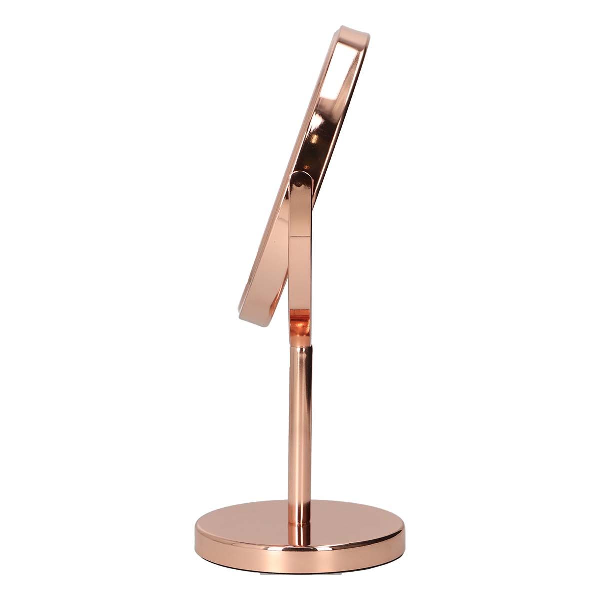 JVDL -Spiegel zu Fuß Rosé Gold 30,5 cm 7x Vergrößerung