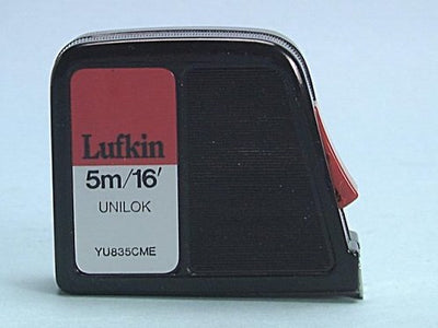 Lufkin-Maßband, 5 m, 16 Fuß, 19 mm, schwarz