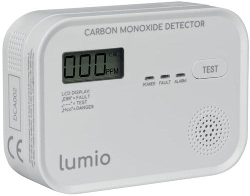 Lumio7900605 Kohlenmonoxidmelder | Batterie-LCD | Lumio - 7900605
