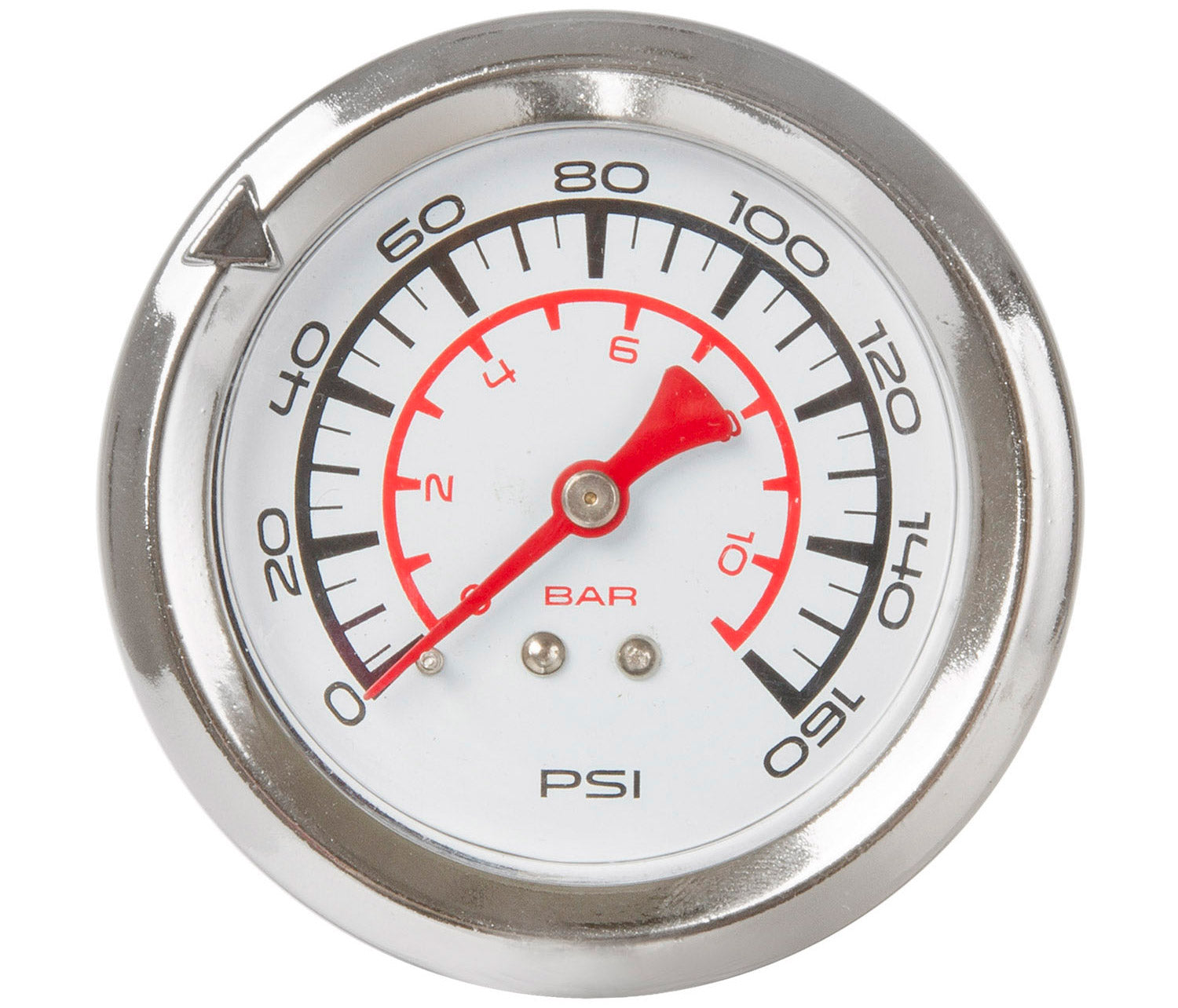 Fahrradpumpe mit Manometer Aluminium 61 cm Silber